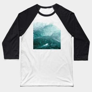 Blue Mountains Abstract Waves Baseball T-Shirt